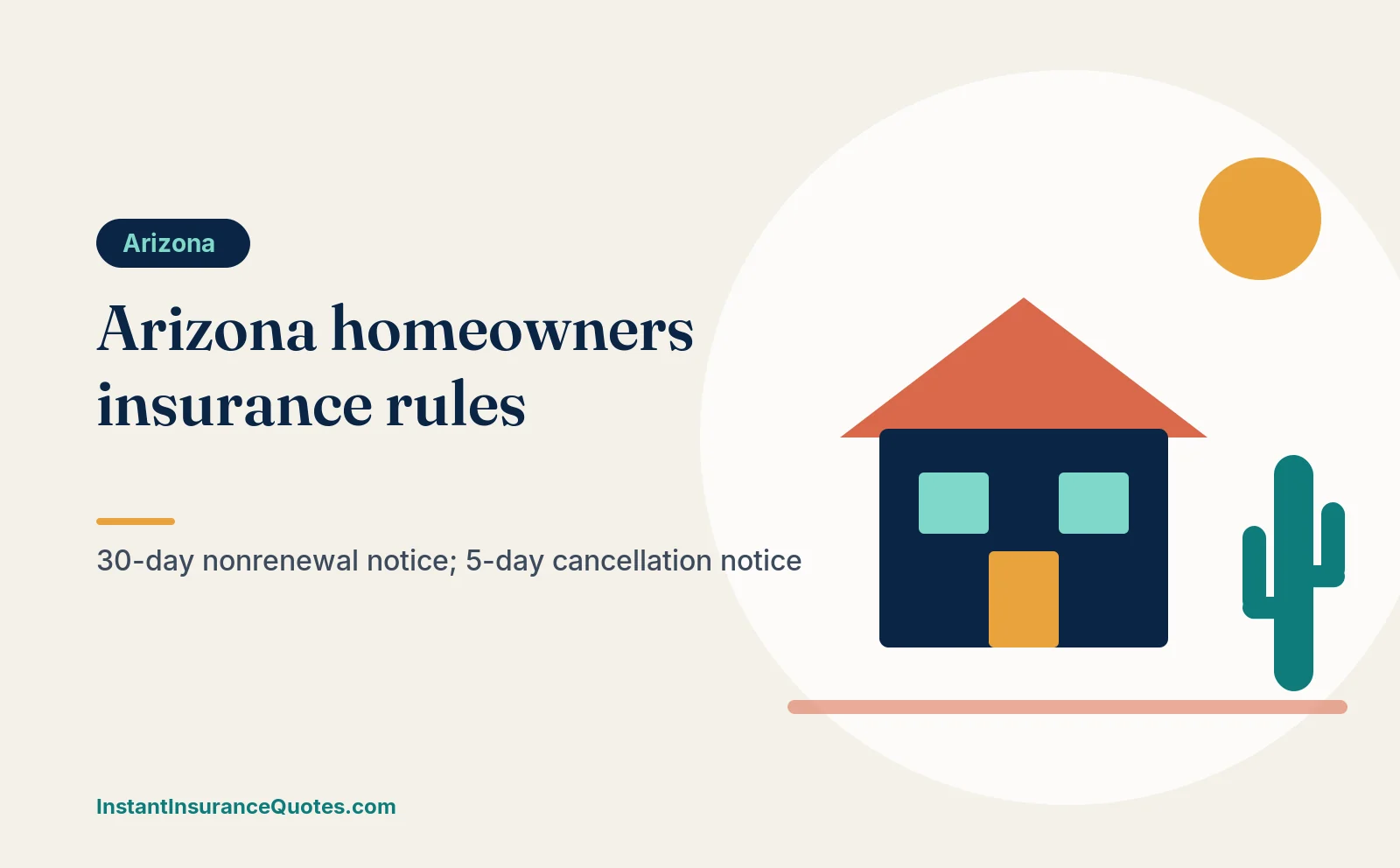 Illustration: arizona homeowners insurance rules every owner should know
