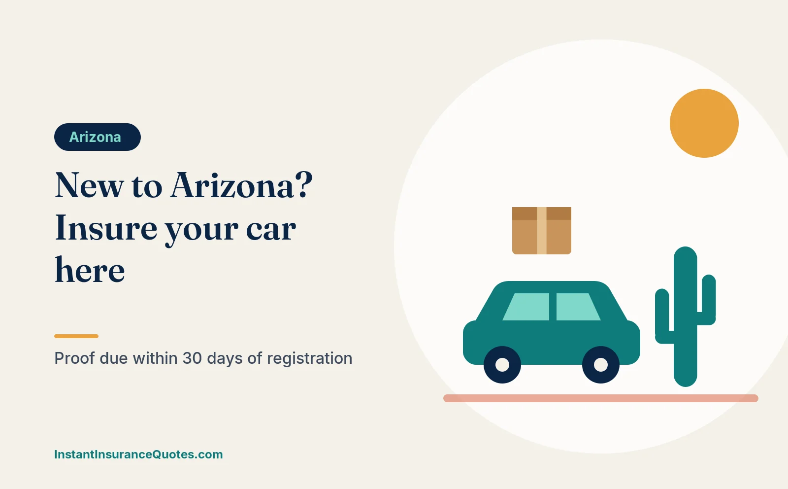 Illustration: moving to arizona: car insurance and proof-of-insurance rules for new residents