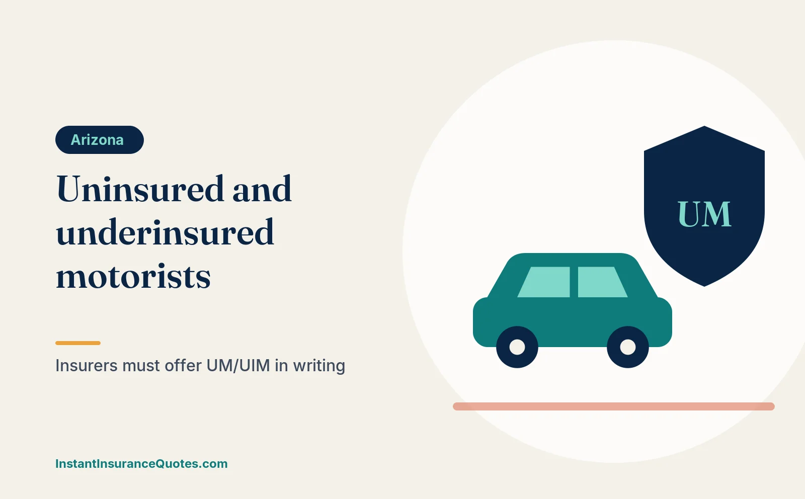 Illustration: uninsured and underinsured motorist coverage in arizona
