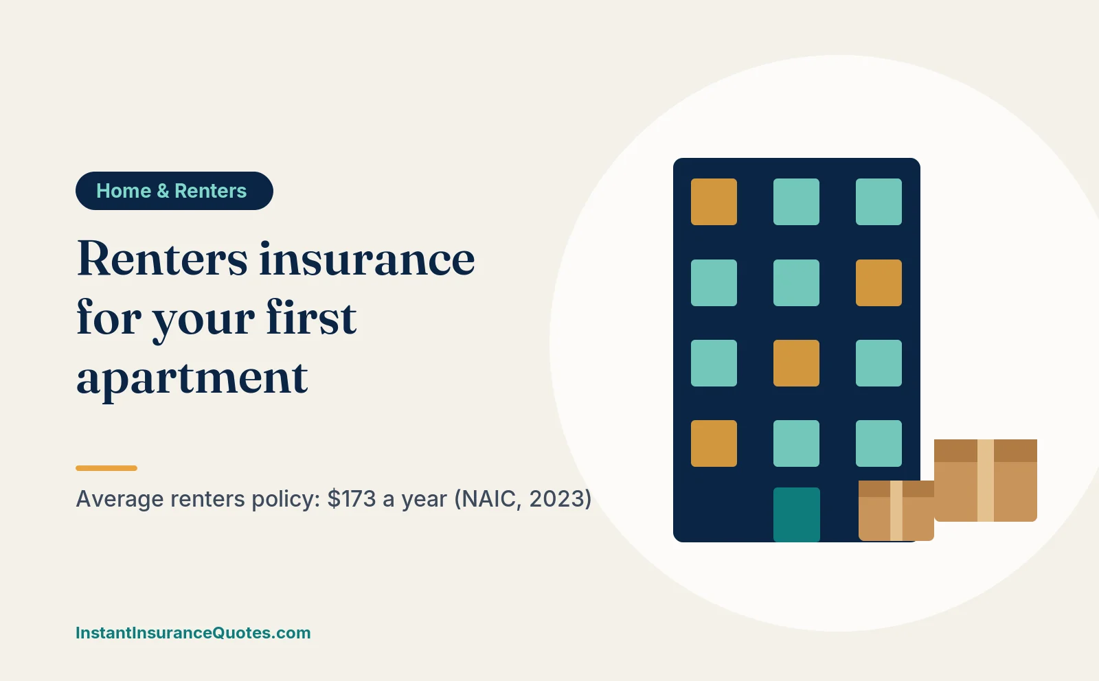 Illustration: renters insurance for your first apartment